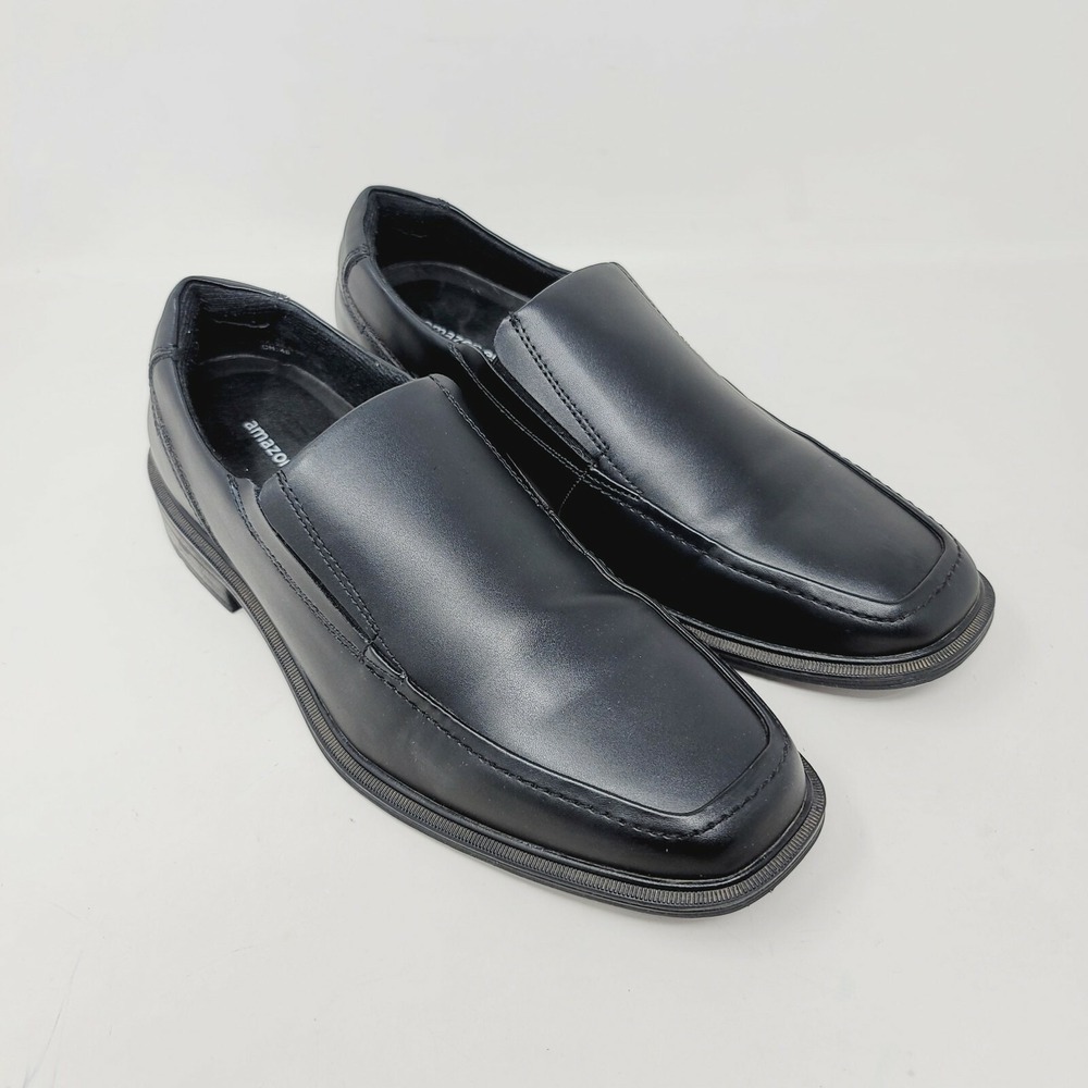 Amazon Essentials Mens Loafers Sz 7.5 M Black Slip On Shoes Shoreham
